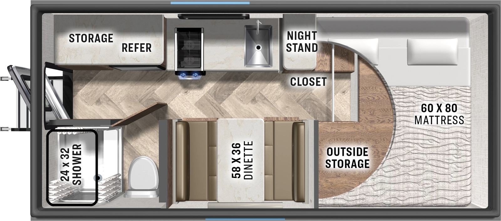 Palomino O.V.E. 15.3 Floorplan